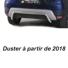 Barre homologuée pour protection du pare choc arrière DACIA Duster phase 1 2 4x4 SUV de 2010 à 2020